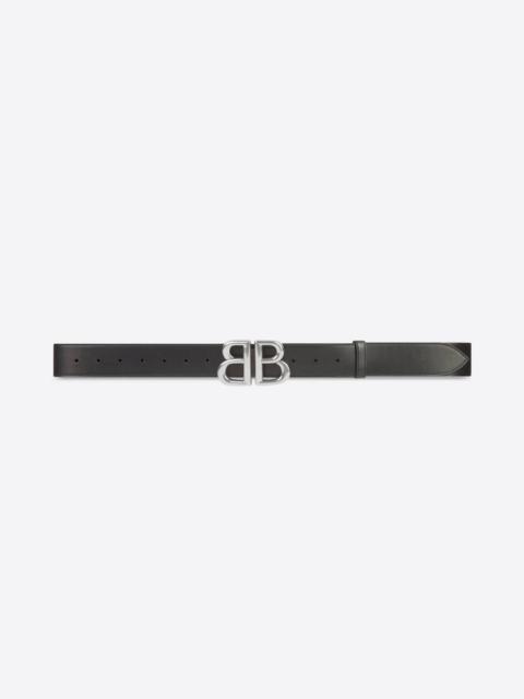 BALENCIAGA Women's Hacker Bb Belt In Calfskin in Black