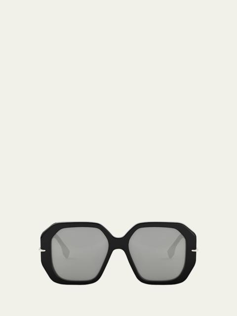 FENDI Selleria Square Acetate Sunglasses