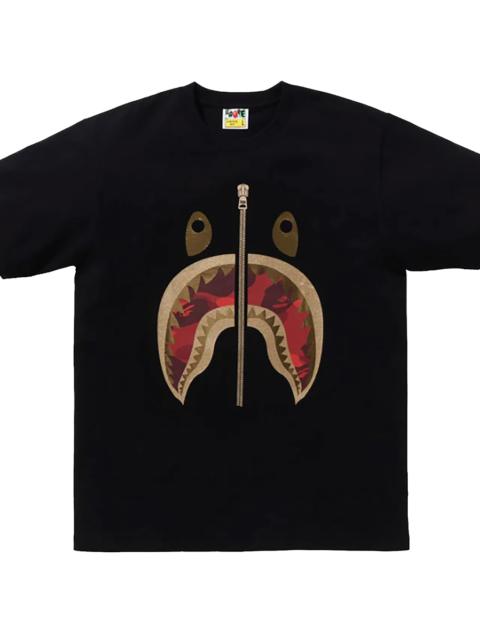 A BATHING APE® Color Camo Shark tee "Black / Red" 1K30 310 066 BKXRD