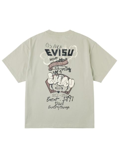 EVISU Graffiti Logo and Godhead Print T-shirt