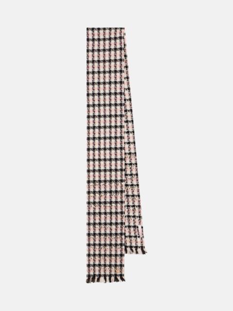 Valentino Sequined wool-blend tweed scarf