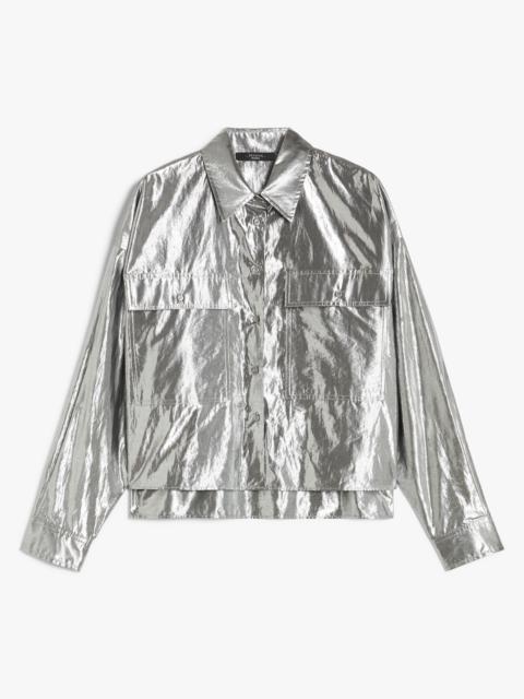 WEEKEND Max Mara ALDENO Lamé cotton shirt