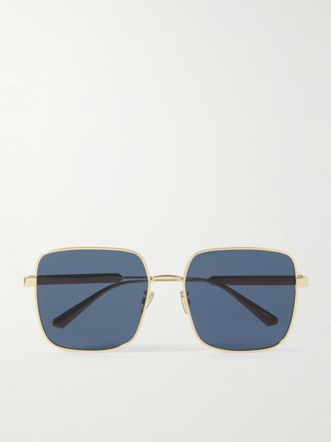 Dior DiorCannage S1U gold-tone square-frame sunglasses Gold