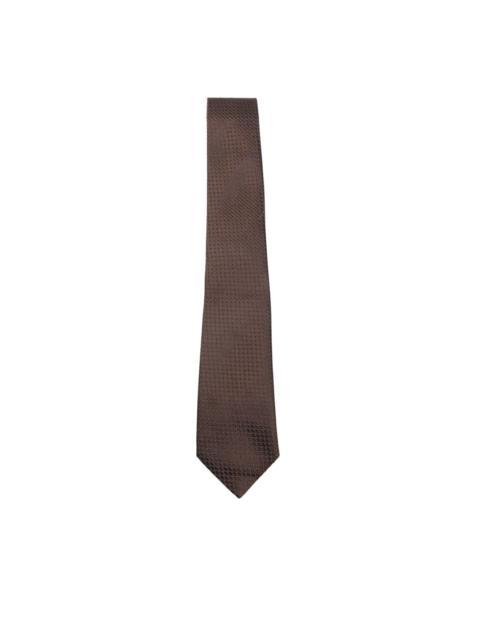 Canali textured silk tie