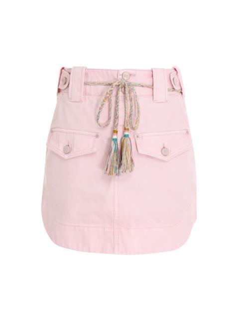 Zimmermann TIGGY UTILITY DENIM SKIRT