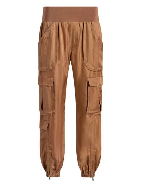 Cinq à Sept Raven elasticated-waist cargo trousers