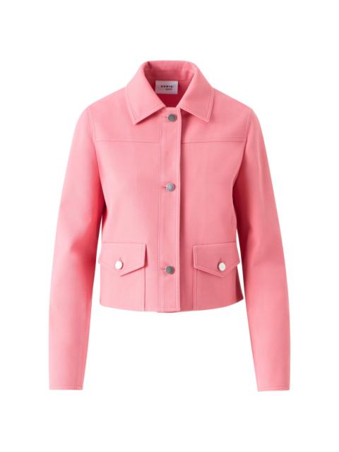 AKRIS Women's Felted Wool-Cotton Jacket - Blush