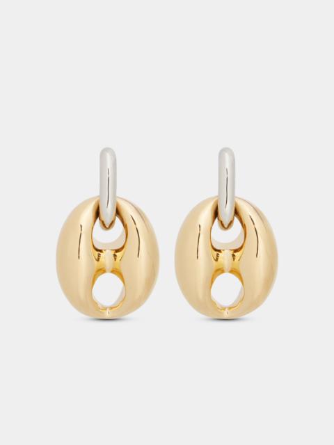 rabanne EIGHT CHUNKY EARRINGS IN SILVER AND GOLD