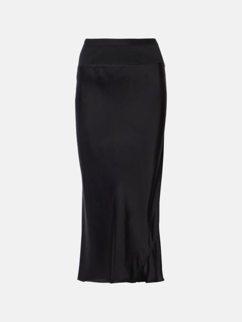 Rick Owens Jersey midi skirt