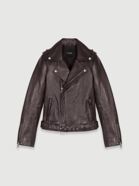 maje Leather jacket