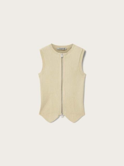 ALLSAINTS CRUZ ZIP SLIM FIT VEST