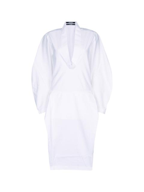 JACQUEMUS Jacquemus Dove Wrap Dress