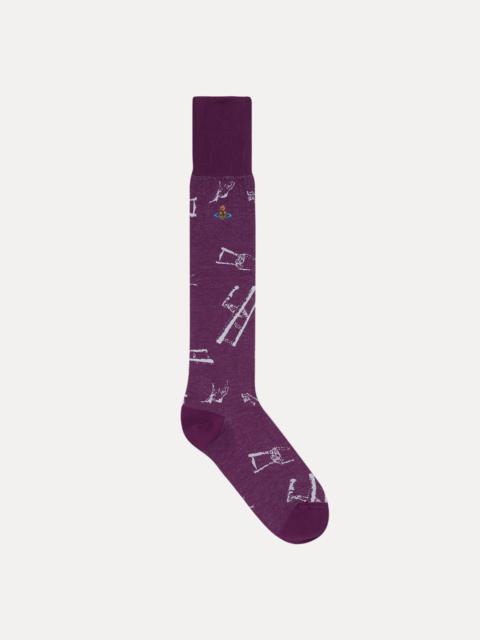 Vivienne Westwood DEER CHAIR HIGH SOCK