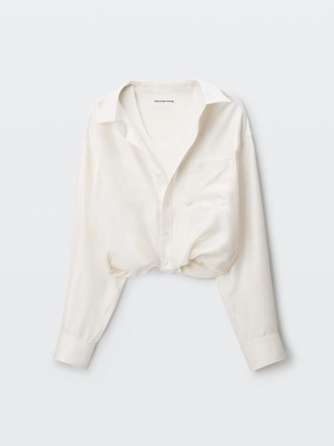 Alexander Wang SILK LAYERED CAMI SHIRT TOP