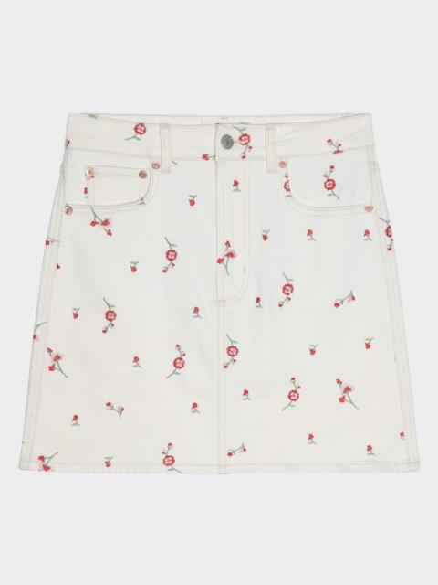 Rails Burbank Floral Denim Miniskirt
