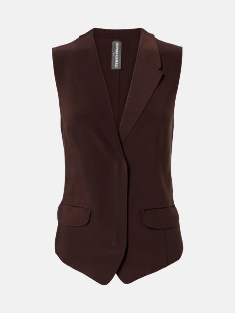 NORMA KAMALI Crêpe vest