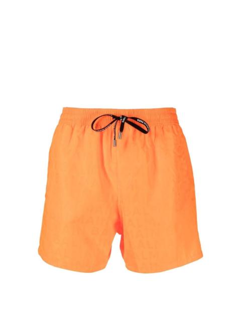 Balmain logo-print drawstring swim-shorts