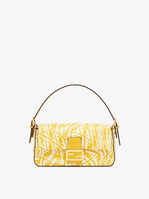FENDI Yellow glazed canvas bag