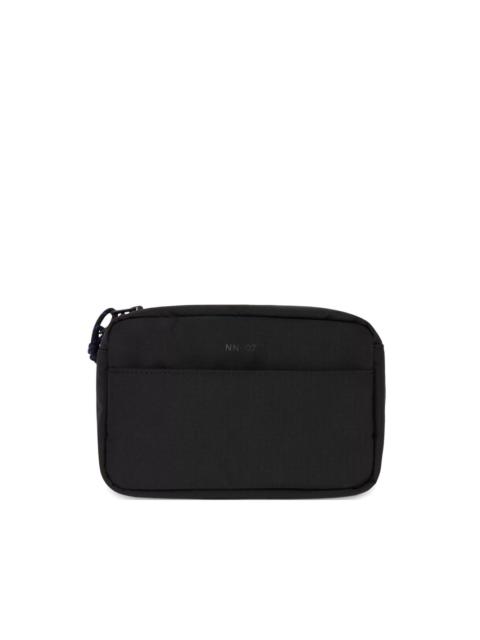 NN07 logo-print wash bag
