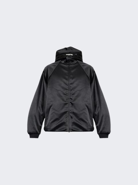 ESSENTIALS Hooded Bomber Jacket Vintage Black