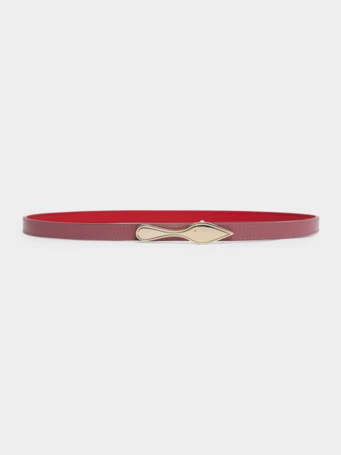 Christian Louboutin Bettina Reversible Leather Belt