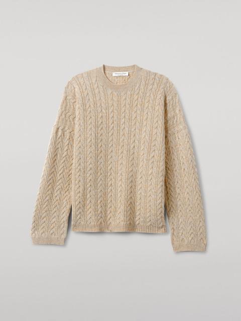 Johnstons of Elgin Cable Knit Natural Cashmere Jumper