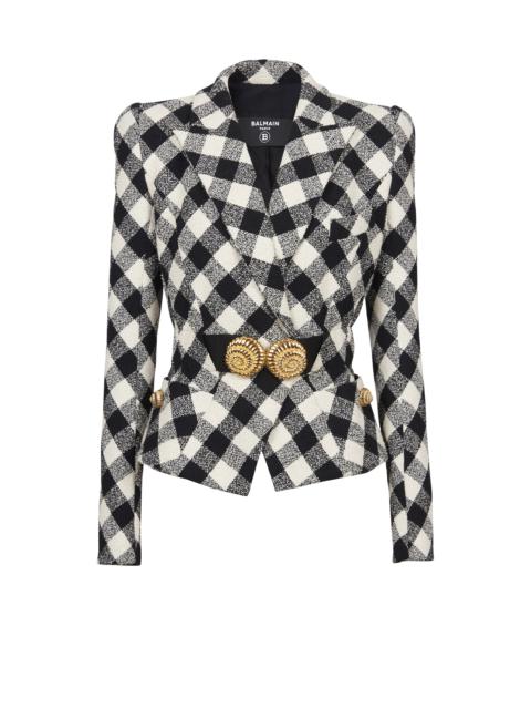 Balmain Balmain 1 Btn Love Letter Print Tailored Jacket