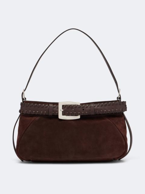 STAUD Brooklyn Small suede shoulder bag