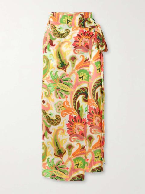 Etro Paisley-print cotton and silk-blend voile pareo Multi