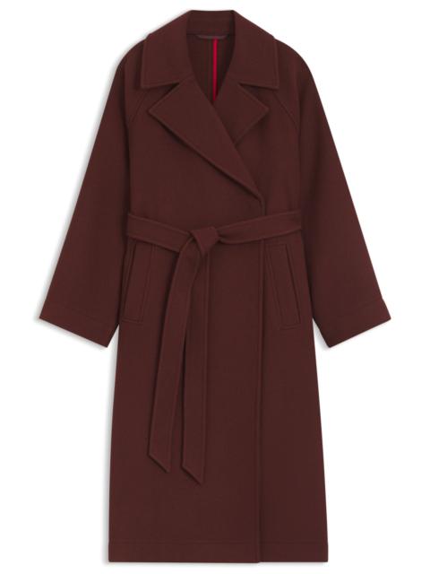 HUGO BELTED COAT IN A WOOL BLEND