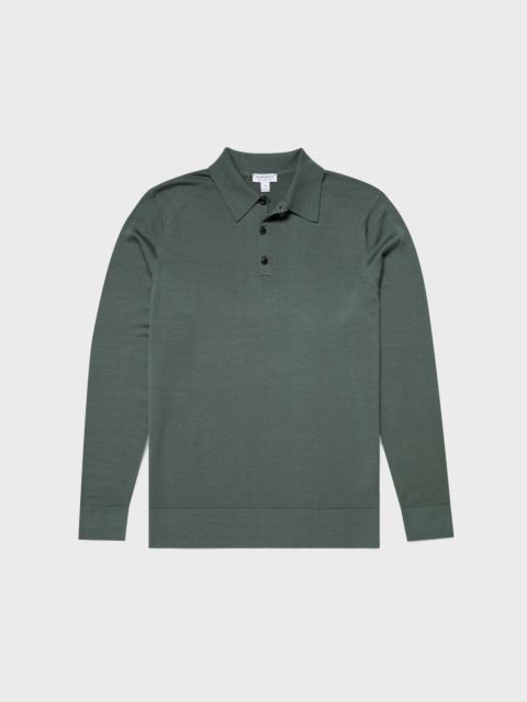 Sunspel Extra‑Fine Merino Polo Shirt