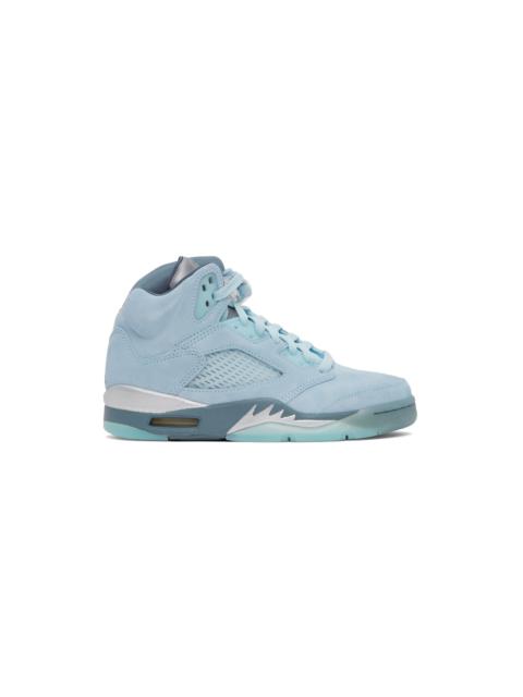 Blue Air Jordan 5 Low Top Sneakers