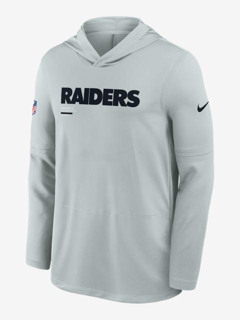 Las Vegas Raiders Pure Fury Sideline Men's Nike Dri-FIT NFL Long-Sleeve Hooded Top