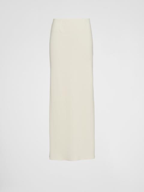 Long sablé skirt