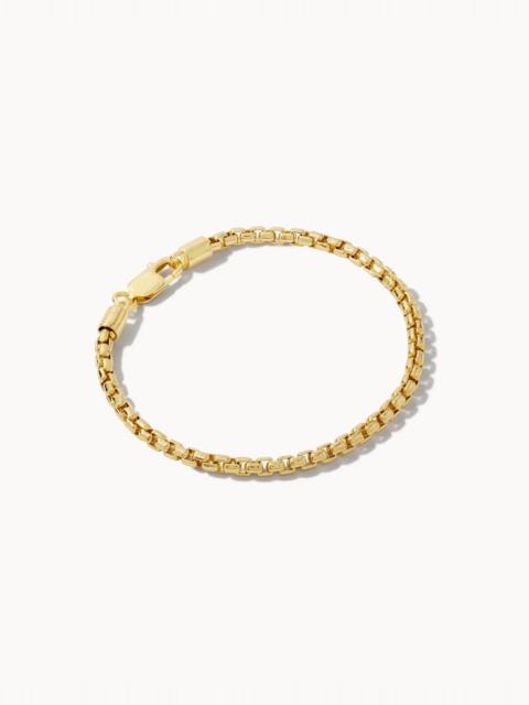 KENDRA SCOTT Beck Round Box Chain Bracelet in 18k Gold Vermeil