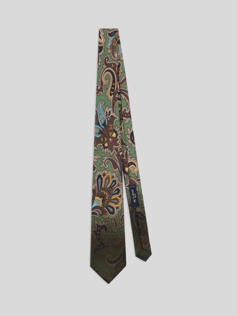 Etro SILK TIE WITH FLORAL PAISLEY MOTIF