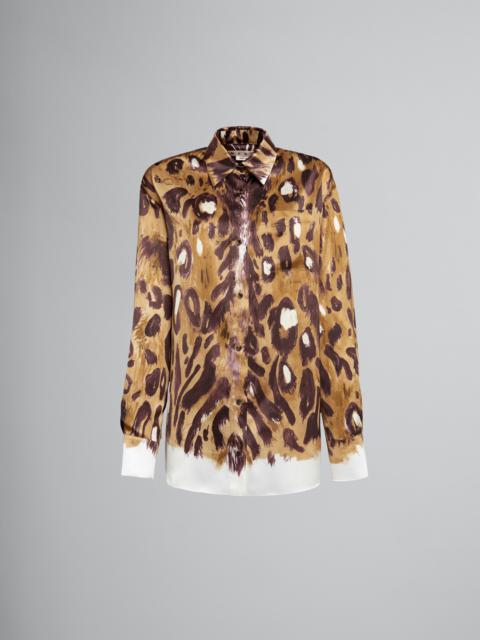 WILD BUNCH PRINT SATIN LONG SHIRT