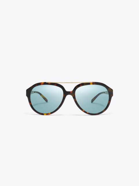TORY BURCH Miller Pilot Sunglasses