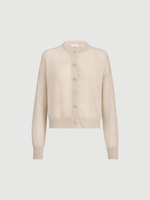 Brunello Cucinelli Sparkling mohair and wool cardigan with monili