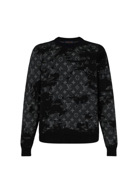 Louis Vuitton 파괴된 모노그램 Crewneck