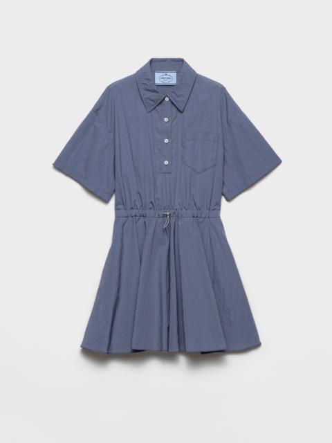 Prada Short-sleeved technical pongé dress