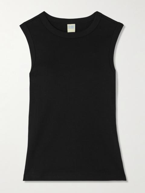 FLORE FLORE Esmé Ribbed Organic Cotton-jersey Tank