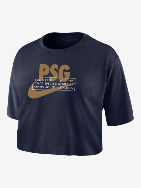 Paris Saint-Germain Nike Women's Dri-FIT Soccer Cropped T-Shirt