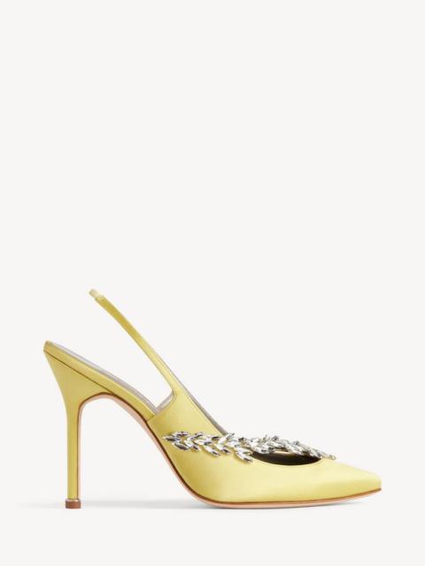 BALENCIAGA Women's Balenciaga | Manolo Blahnik Slingback in Lime
