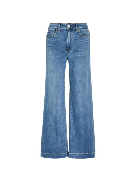 PAIGE Anessa braided-trim jeans