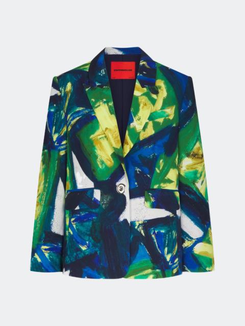 SIMONMILLER Lennox Crepe Jacket in Large Abstract Floral