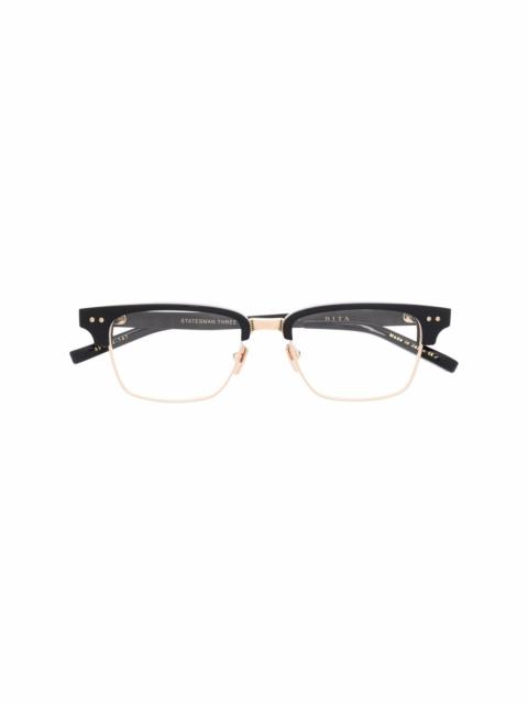 DITA Statesman Three square-frame glassses