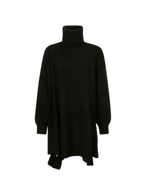 Yohji Yamamoto high-neck knitted dress