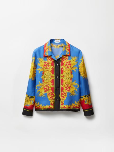 VERSACE Printed Silk Twill Shirt