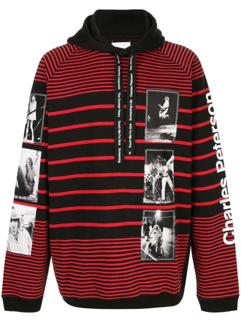 TAKAHIROMIYASHITA TheSoloist. band graphic stripe hoodie